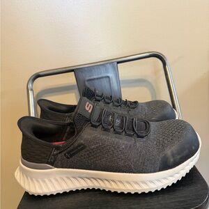 Skechers Work Slip-Ins Tilido Troxin ESD Composite Toe Shoes Men's 10.5 Slip